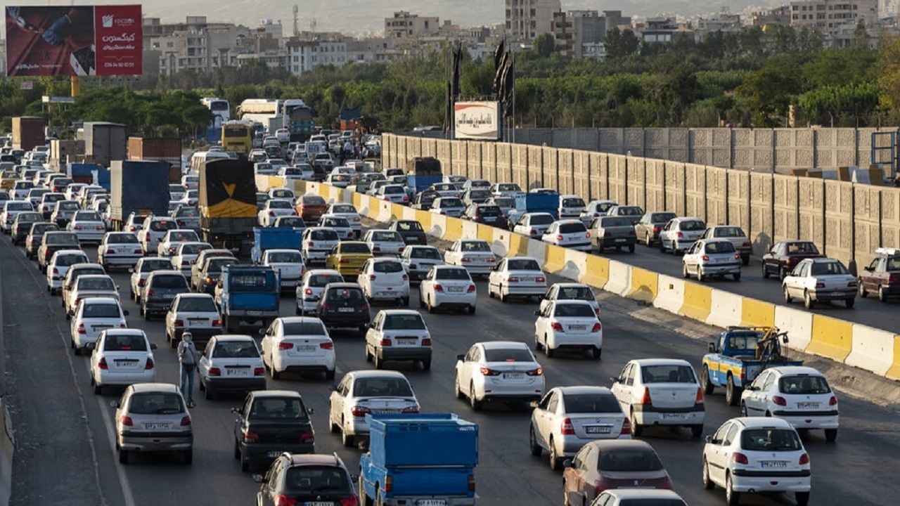 افزایش حجم ترافیک در محور کرج _ چالوس