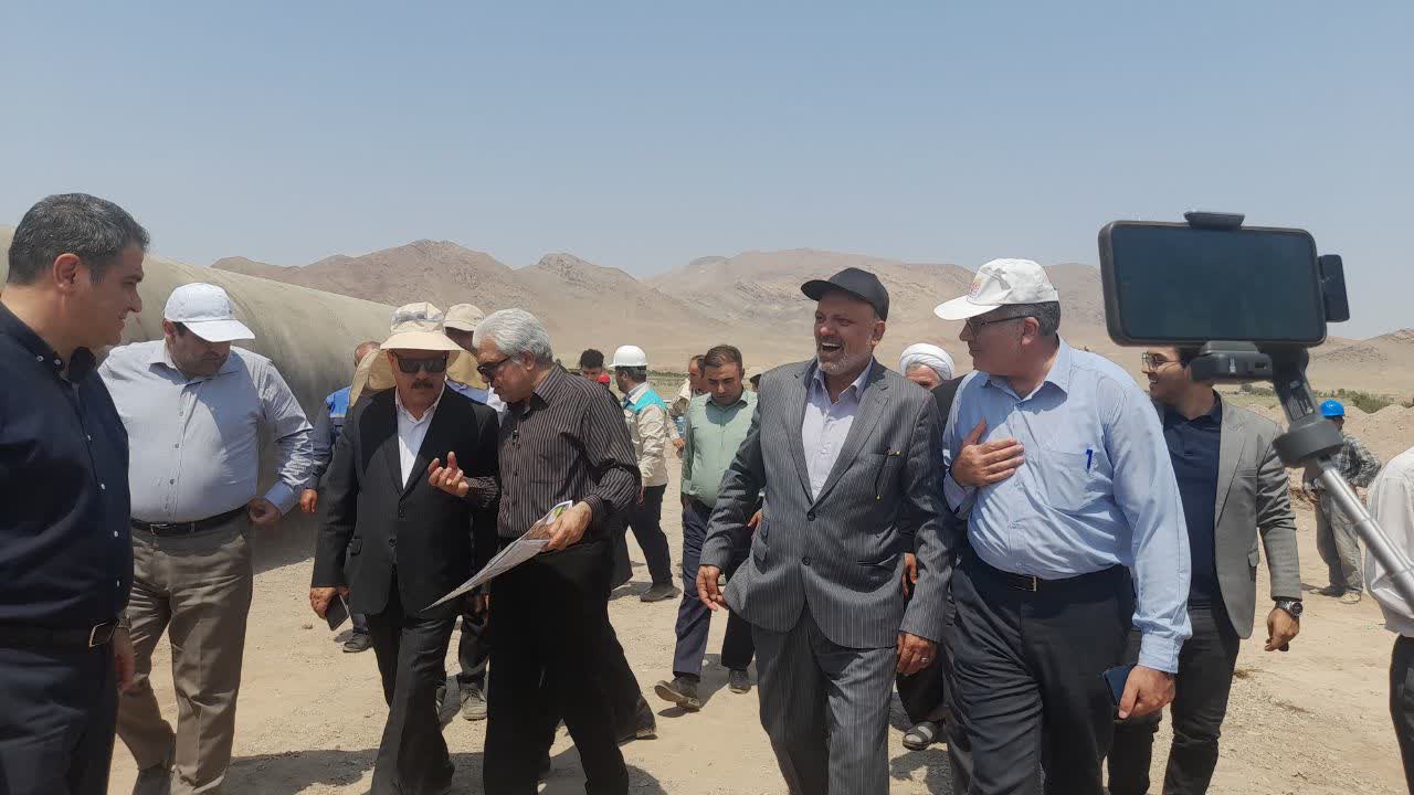 بازدید از خط لوله گذاری انتقال آب ارس به مرند، شبسترو تبریز